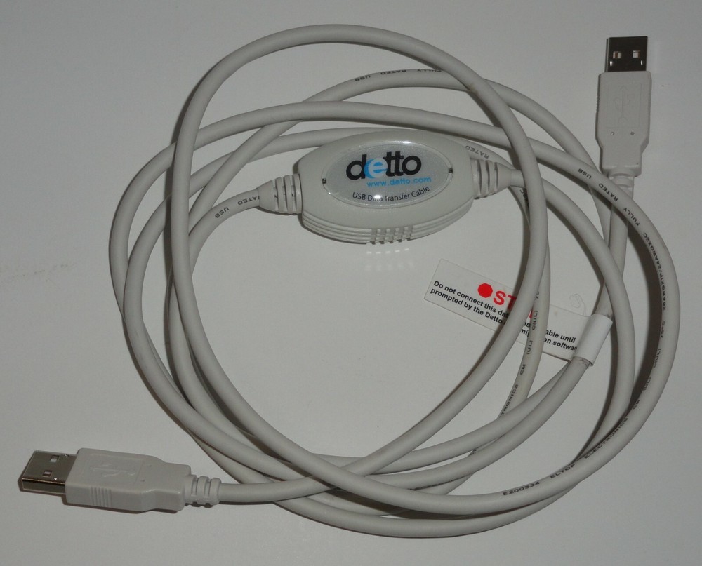 Detto IntelliMover v3.0 USB Cable & CD-ROM Data Transfer Software 2001