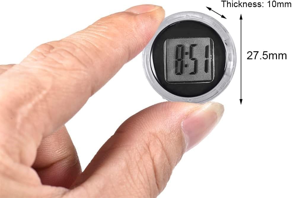 1Pc Mini Motorcycle Clocks,Lighting and Electrical,Stick On Analog Car