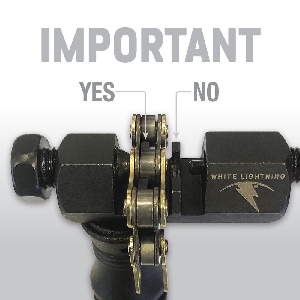 Professional White Lightning Chain Breaker Tool Cycling Essential