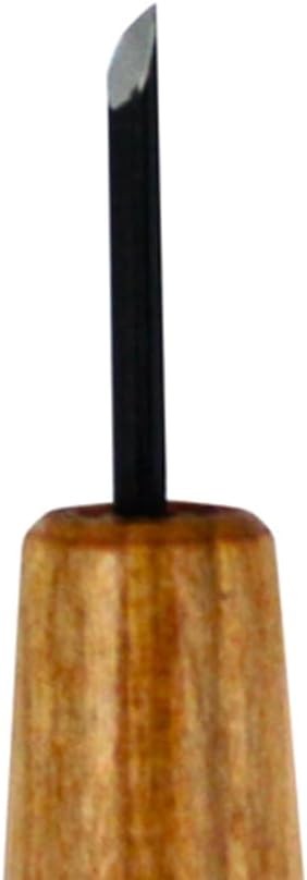Mikisyo Mikisho Power Grip Chisel Triangular 0.06 inch Small, Black, Brown