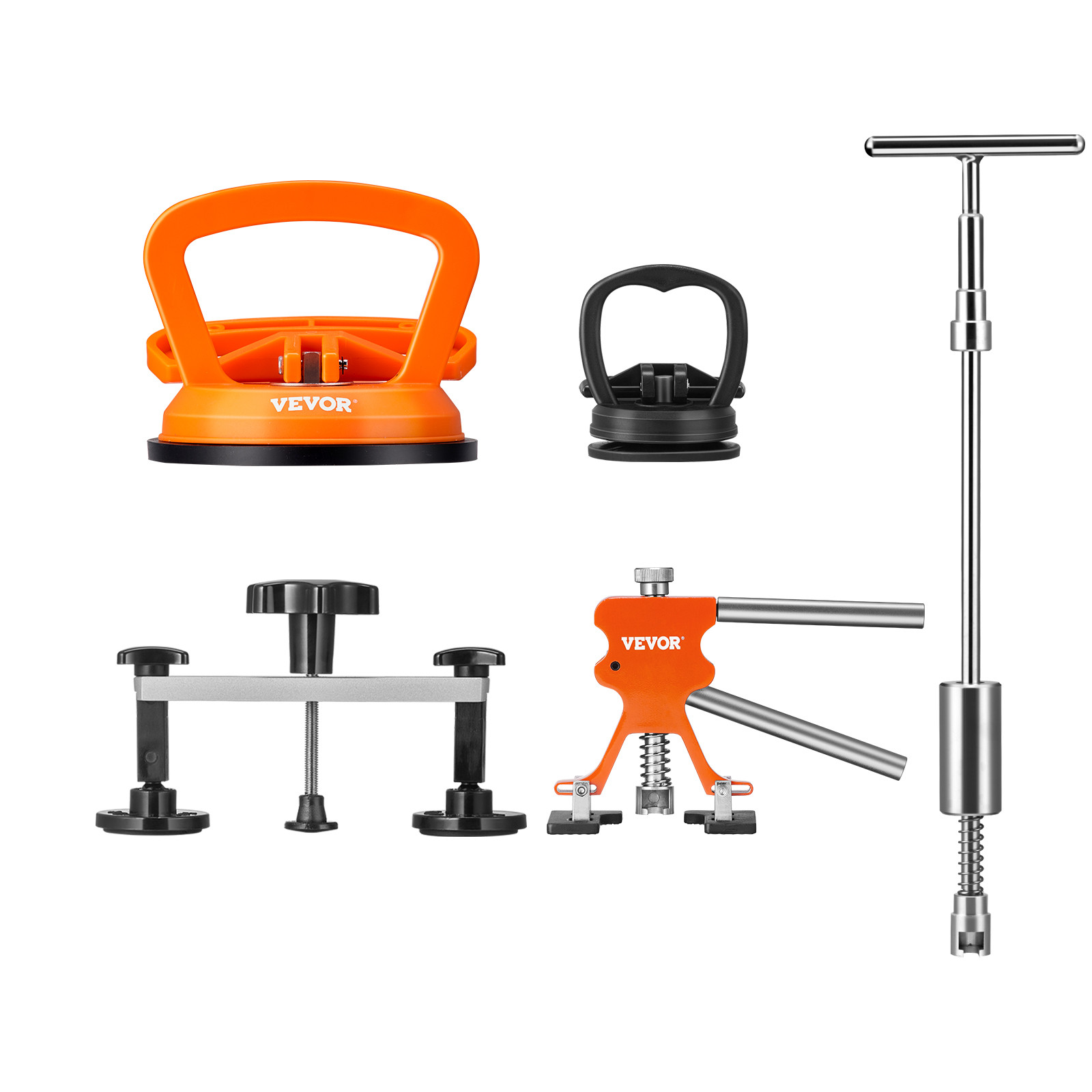 Car Body Dent Puller Bridge Lifter 107PC Paintless Hail Dent Remover Repair Kit