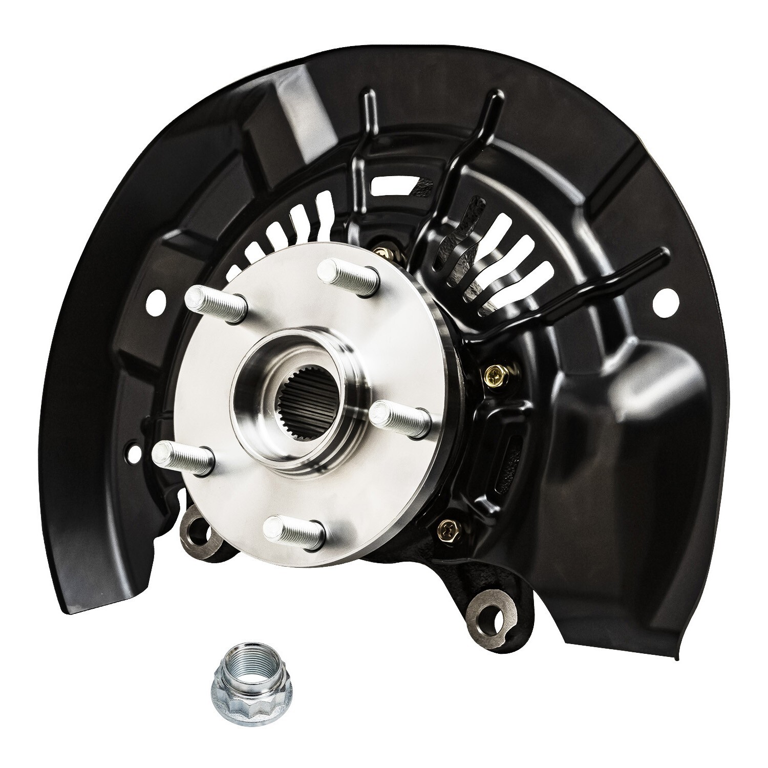 AWD Pair Front Steering Knuckles Wheel Hub Bearings for 2011-2017 Toyota Sienna