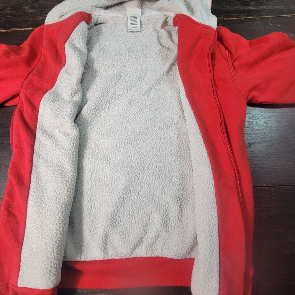 Ohio State Buckeyes Red Full Zip Jacket Size Youth Boys Medium *Notes