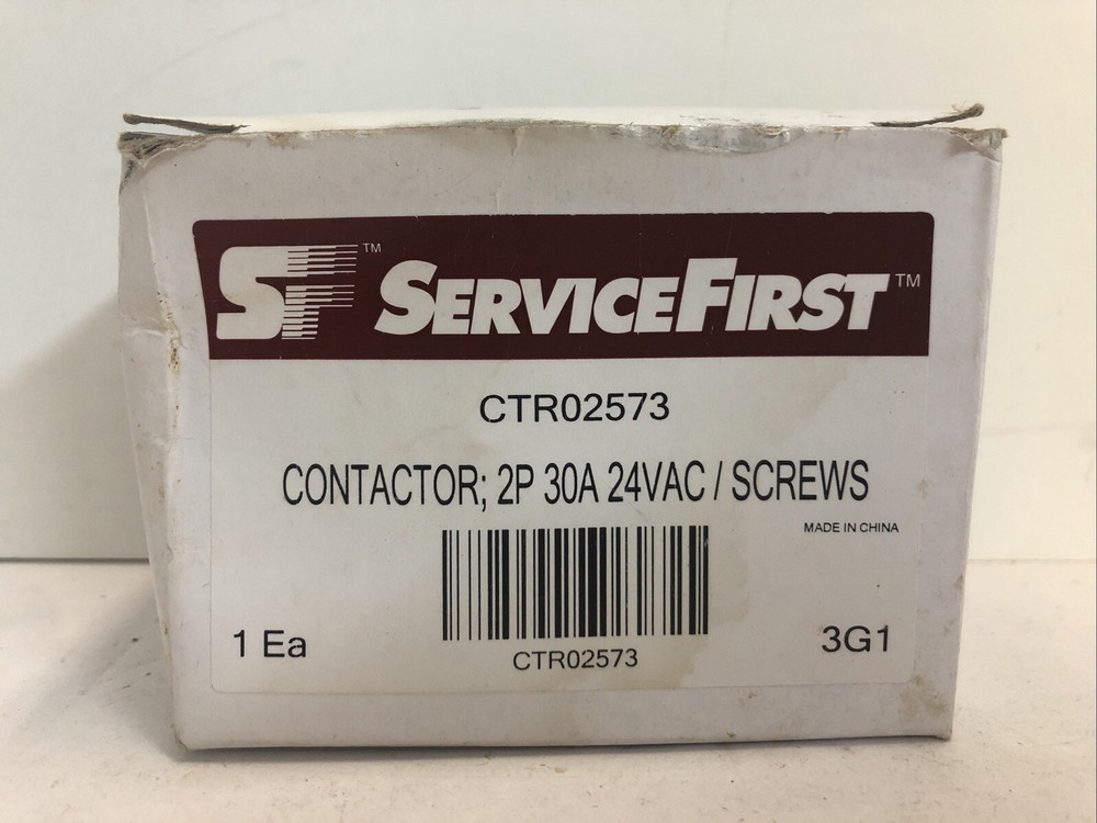 Service First / Trane Contactor 2P 30A 24VAC / Screws - CTR02573