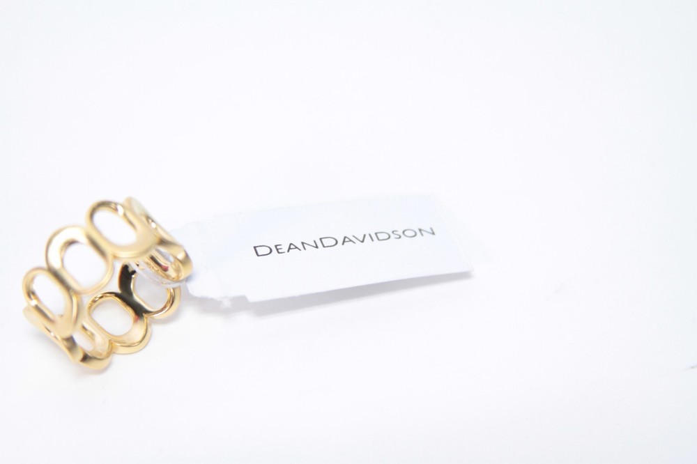 NWT Dean Davidson Crosby Link Ring Gold Size 8