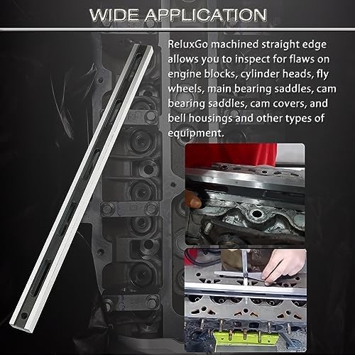 Precision steel straight edge tool for engine blocks