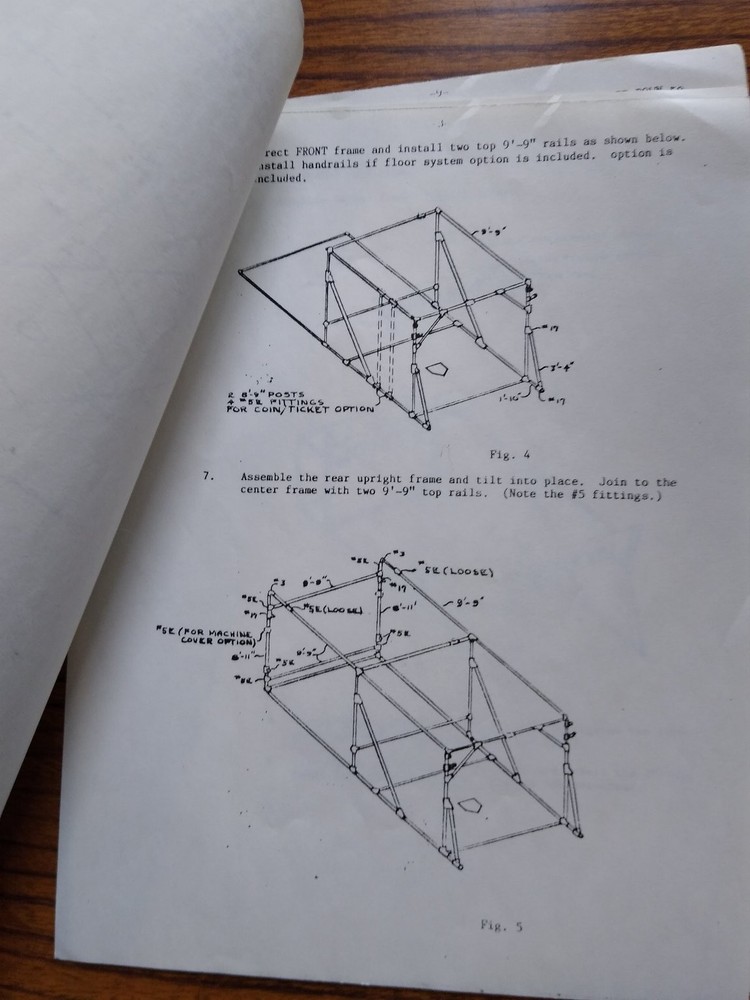 BATTER UP! Arcade Pitching Machine Cage Assembly & Operation Manual Doyle