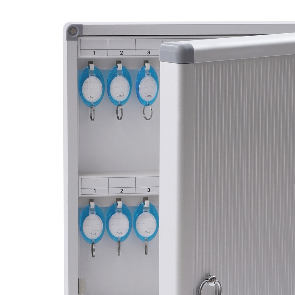 High Capacity Key Cabinet 96 Key Lock Box with Numbered Hooks & Secure Lock Safe