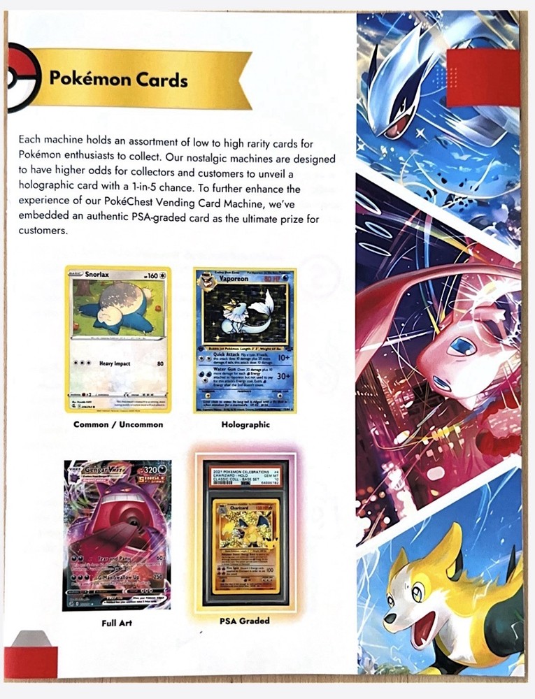 Pokémon Card Vending Machine Coin Operated