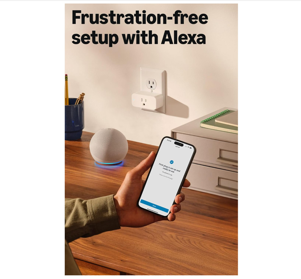 AMAZON Alexa White Smart Plug NEW