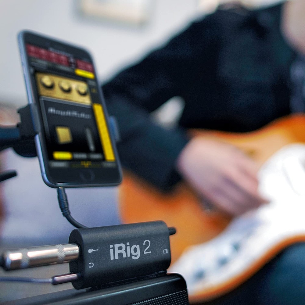iRig 2 portable guitar audio interface, lightweight audio adapter for iPhone ...