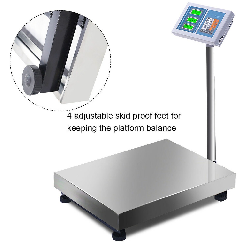 660lbs Weight Computing Digital Floor Platform Scale Postal Shipping Mailing New