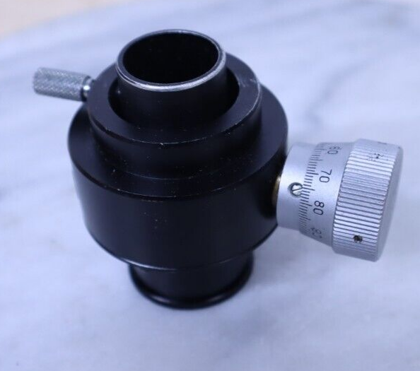 Nice Used Original Optem Microscope Camera Adapter 10X 0.01mm Micrometer - USA