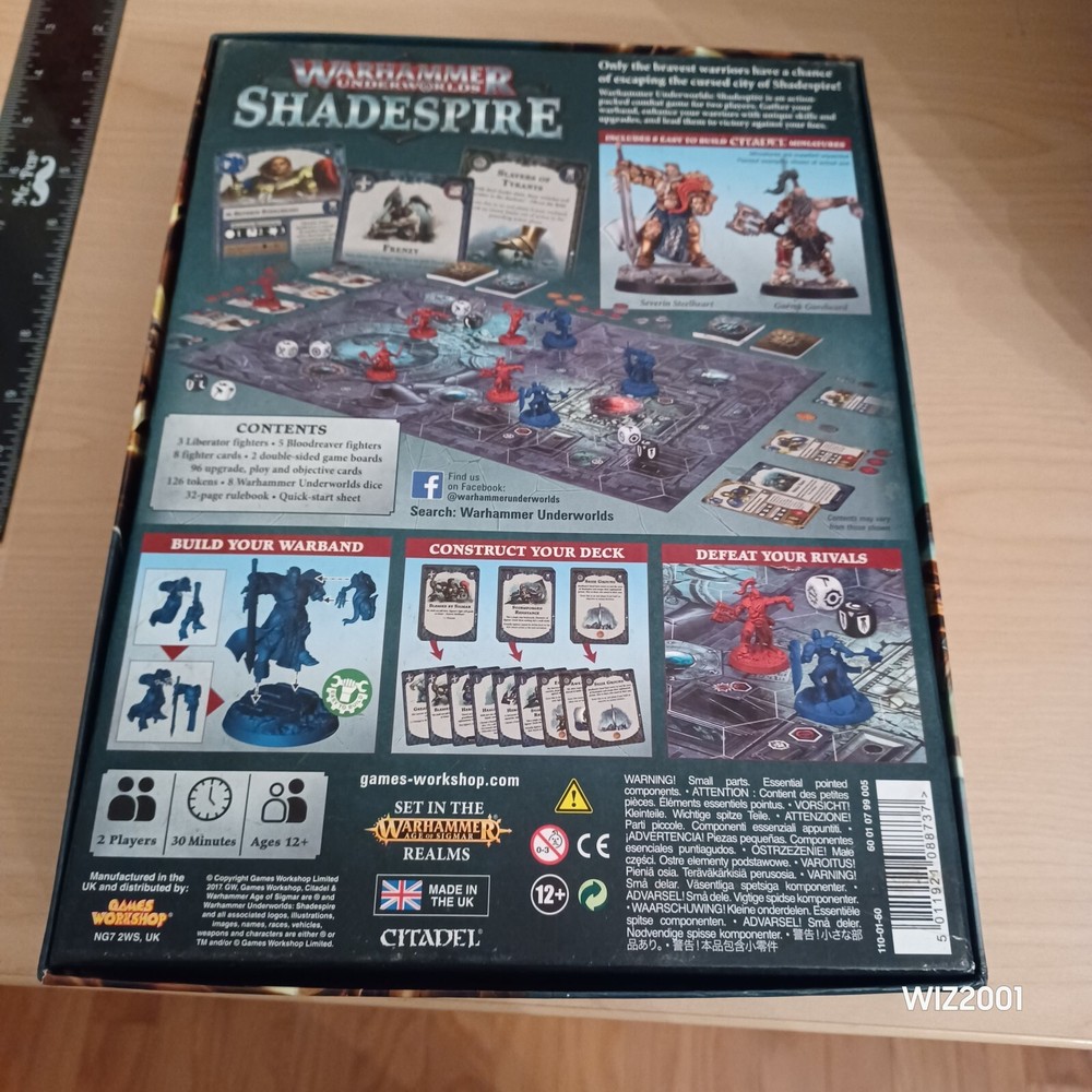 Warhammer Underworlds Shadespire Core Set 90%+ Complete Read Description Clean