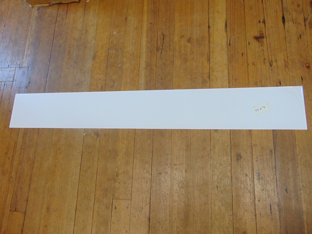 New Delmar Solid White Gloss Drum Wrap for Snare Drum 7" x 54"