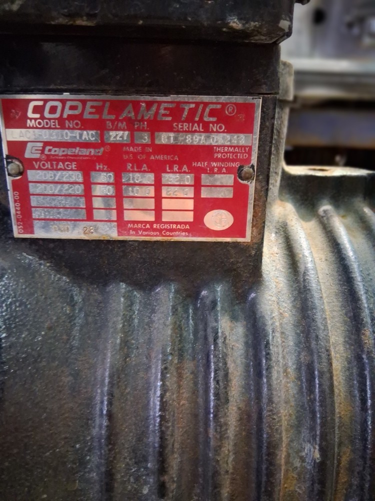 2 Copeland copelamtic compressors phase 3