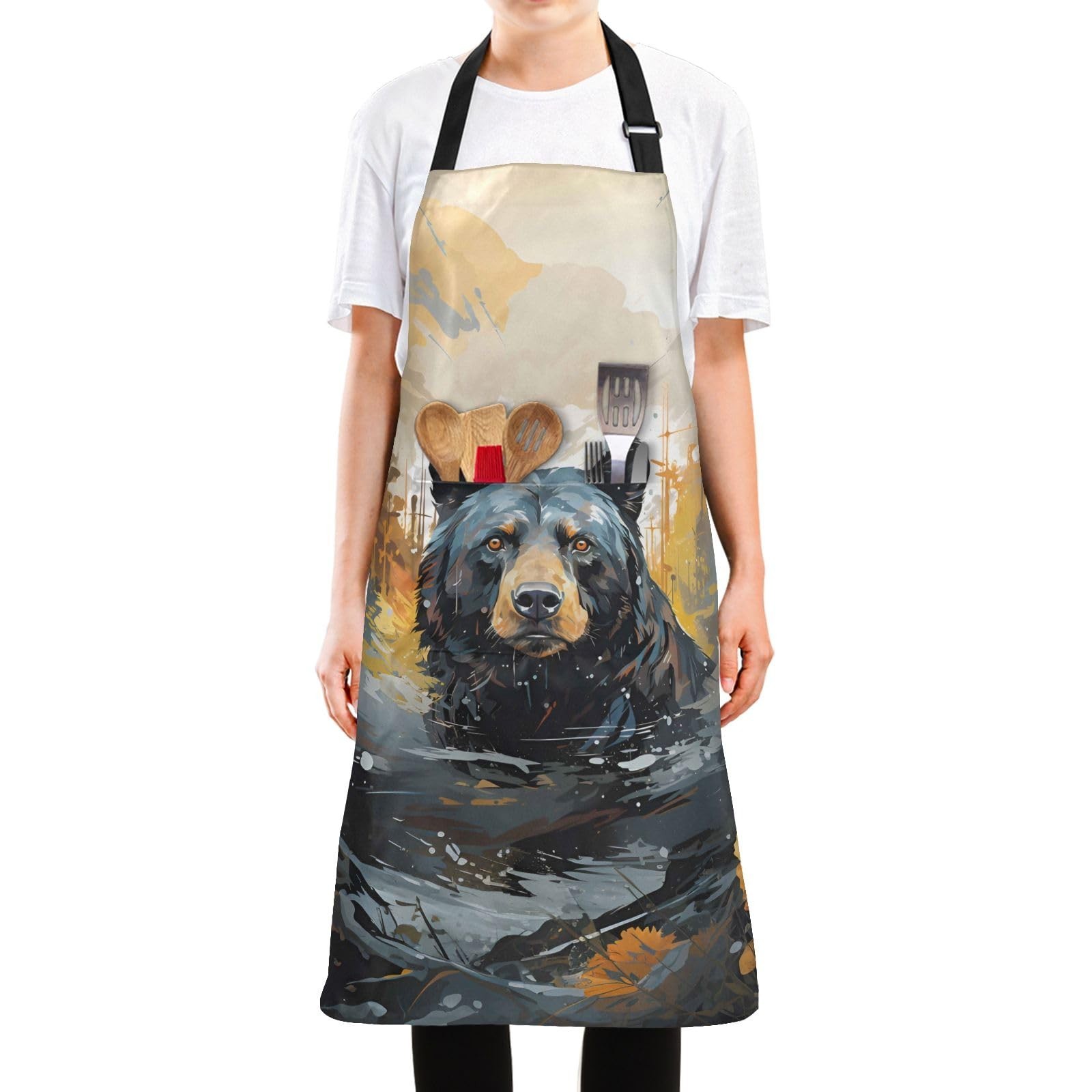 Kitchen Aprons for Cooking Women with Pockets Waterproof Apron Juneteenth 19t...