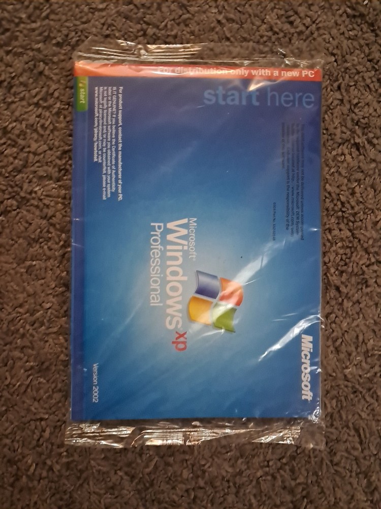 Microsoft Windows XP Professional OEM Version 2002 SP2 NEW SEALED CD System