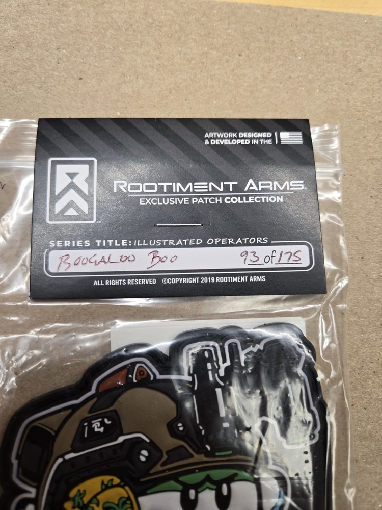 Rootiment Arms Boogaloo Boo Patch