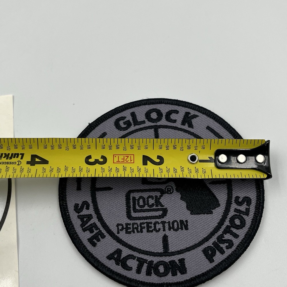 Glock Safe Action Pistols Patch and Sticker 3.5 inches Hook and Loop back