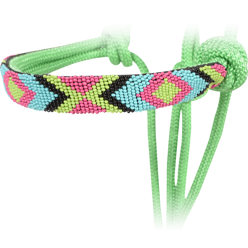 CASHEL BEADED NOSE ROPE HALTER