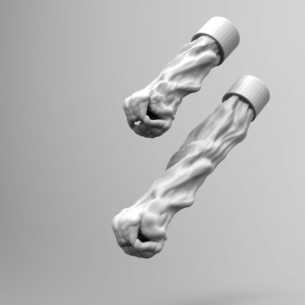 Alien Xenomorph With Hatched Eggs Diorama 3D print model