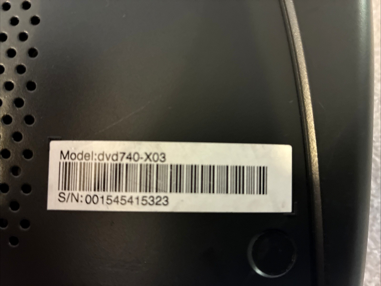 HP DVD-740 External DVD CD RW Writer LightScribe w/ Charger Very Good!