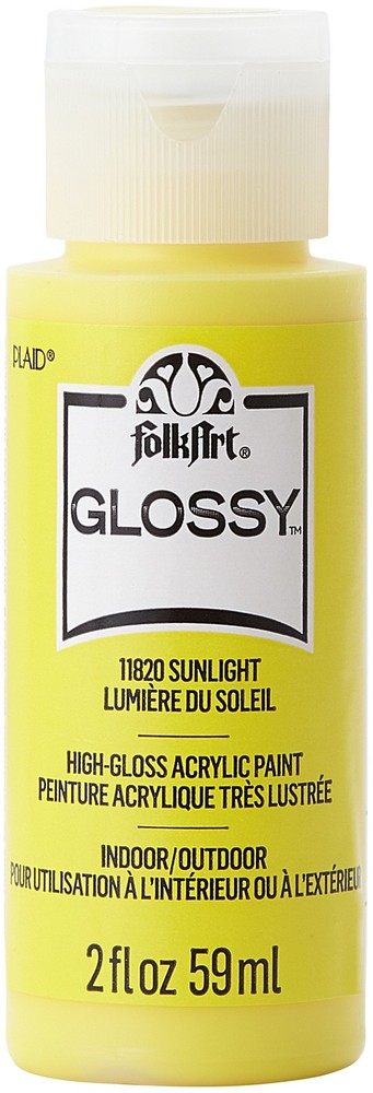FolkArt Glossy Paint 2oz-Sunlight