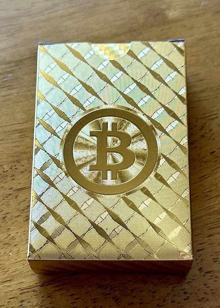 Bitcoin Playing Cards - Gold - New - Deck