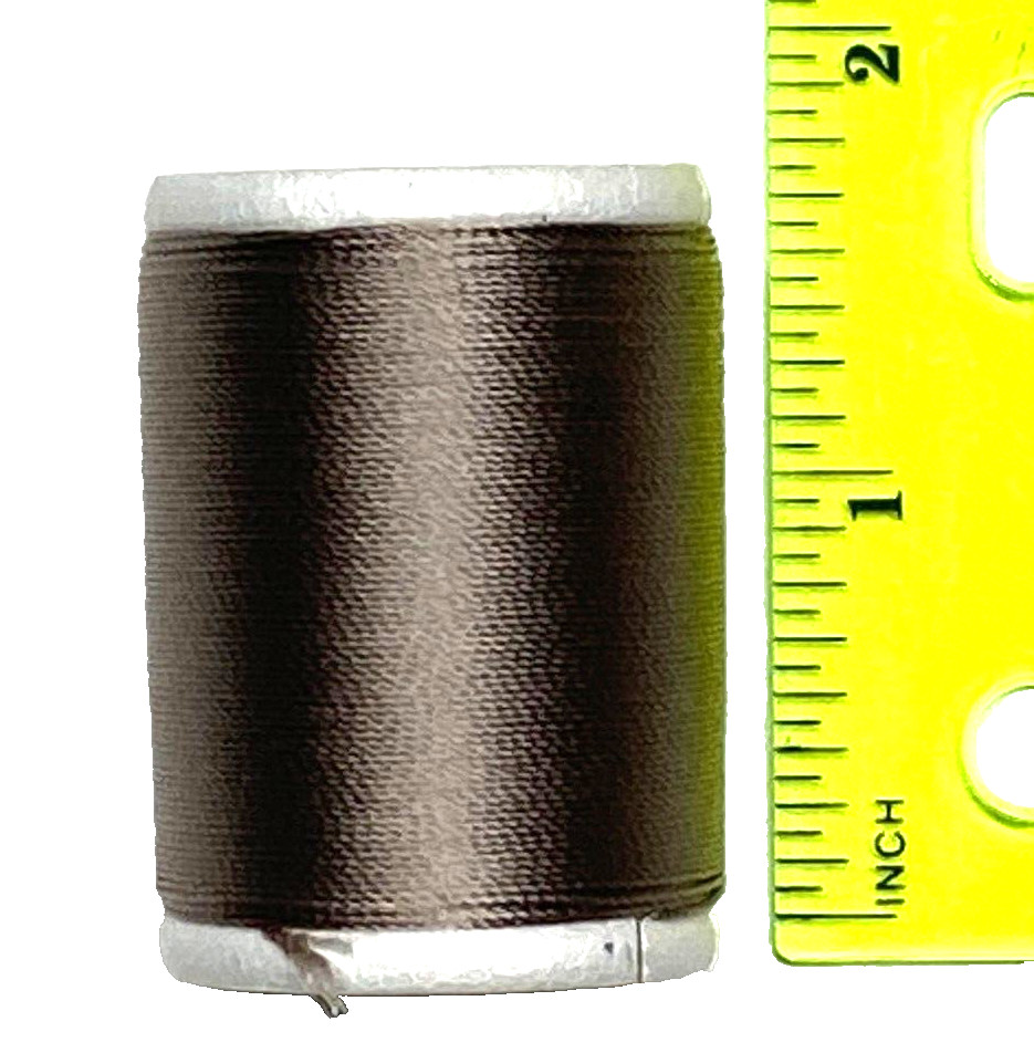 Gudebrod Nylon Thread Gray Ash Metallic Type EE 50-Yard Spool