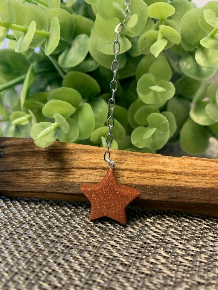 Pendulum Star Goldstone for Dowsing, amplifying, restore focus & transform