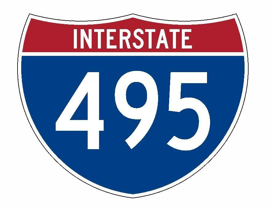 Interstate 495 Sticker Decal