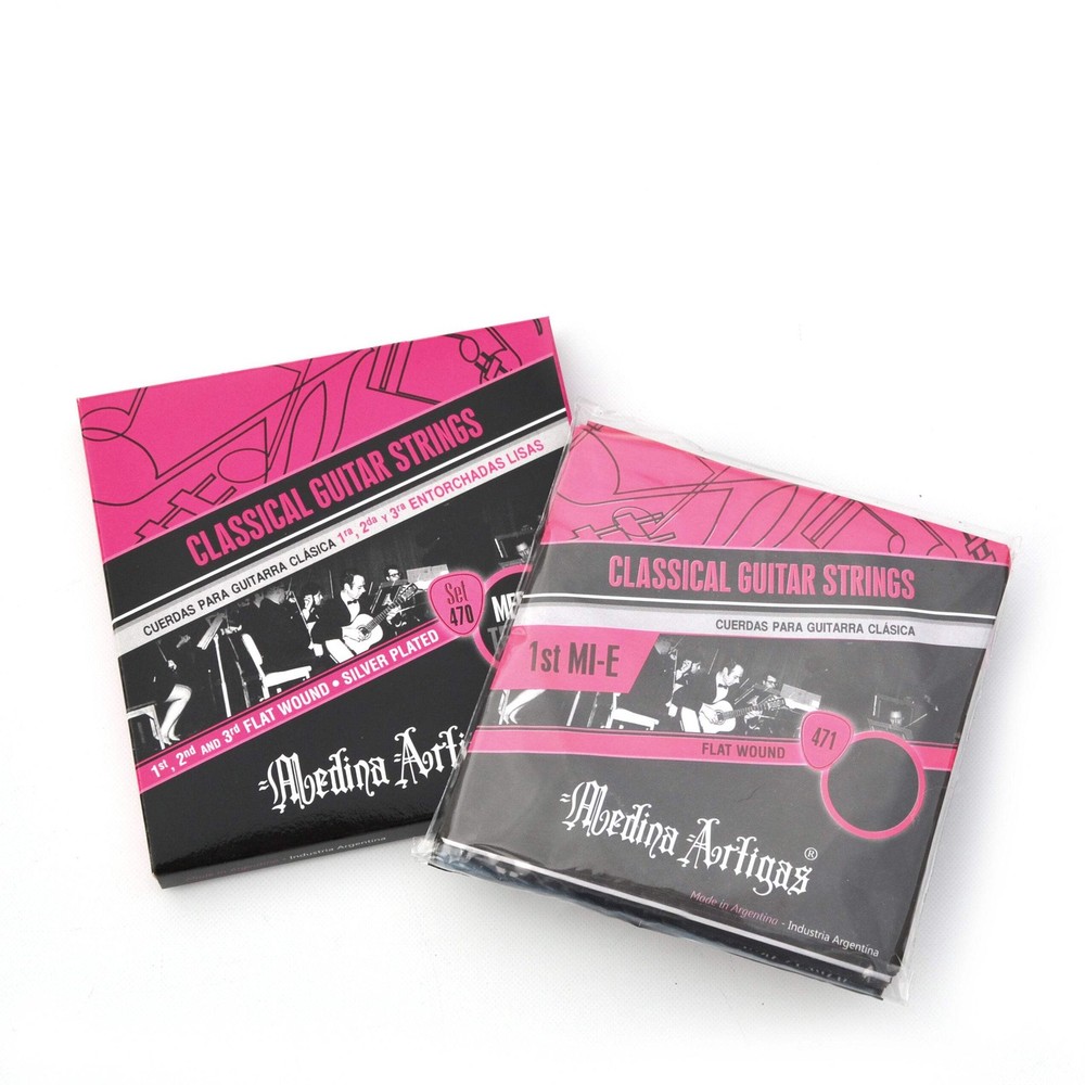 Medina Artigas Classical Guitar Strings Medium Special Polyamide Flat Wound