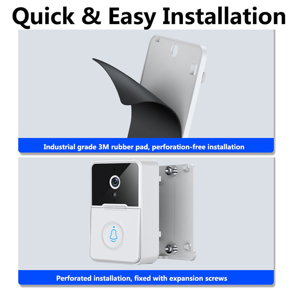 Smart Wireless WiFi Doorbell Camera Phone Door Ring Video Intercom Security Bell