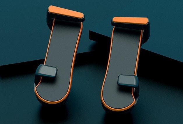 4-Finger Ergonomic Gamepad w/Continuous Click & Adjustable Frequency for Tablets