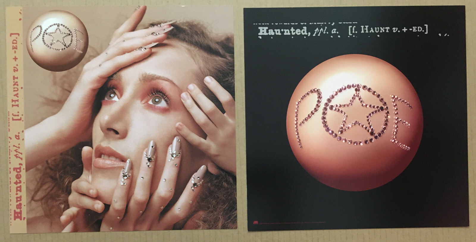 POE Rare 2000 Set of 2 DOUBLE SIDED PROMO POSTER FLAT for Haunted CD MINT USA