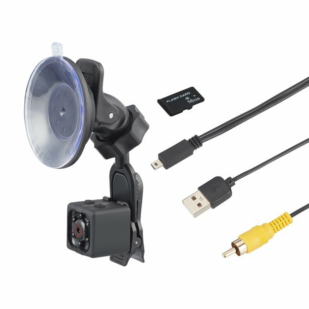 ONN Mini Dash and Action Video Camera, 1080p