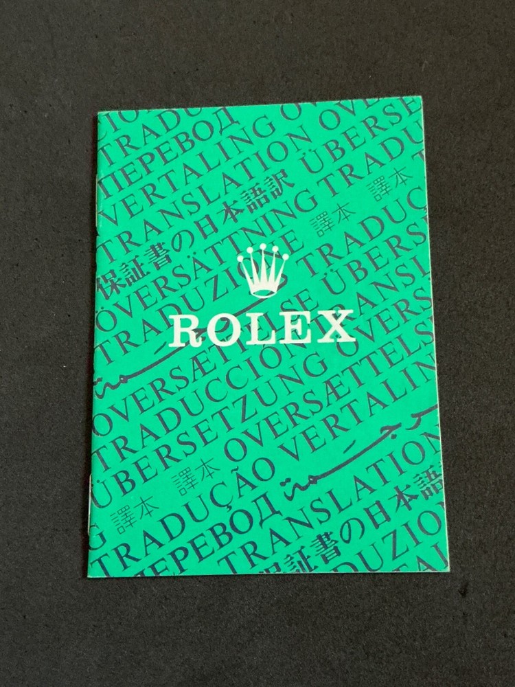 Authentic ROLEX TRANSLATION Booklet Code 565.00.6U For GMT Sub DD DJ..