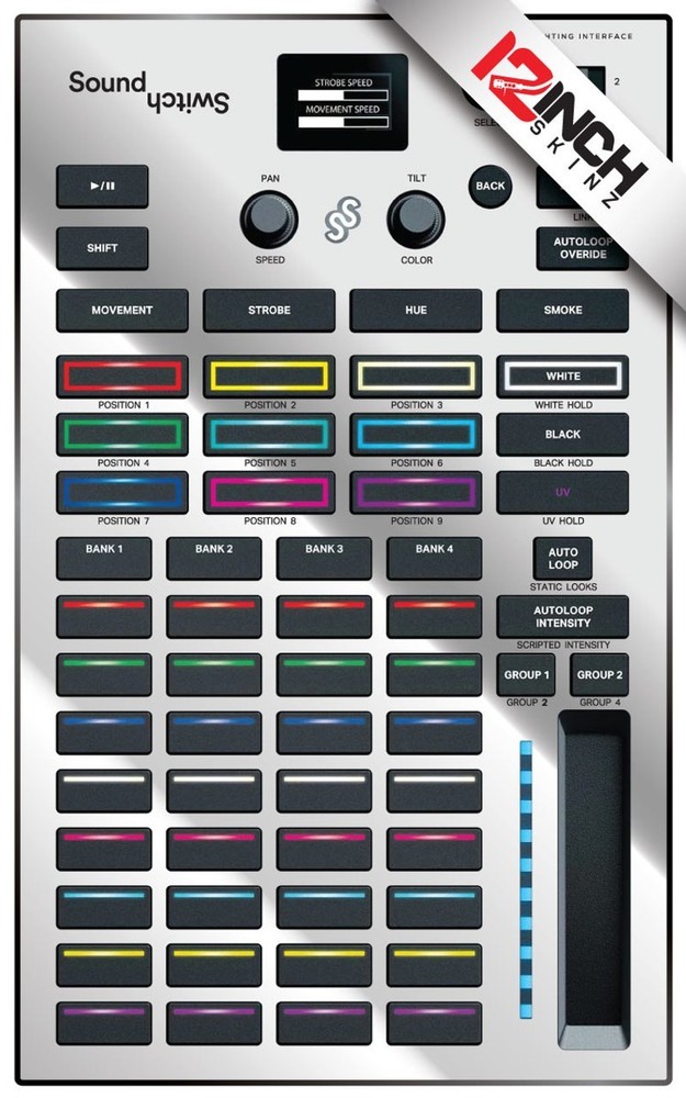 SoundSwitch Control One Skin - mirror silver