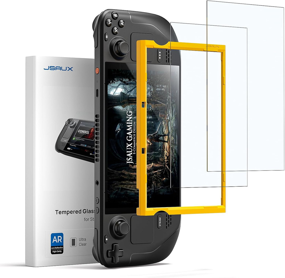 2-Pack Obsidian AR Screen Protector for Steam Deck, Anti-Reflection & Ultra Clea