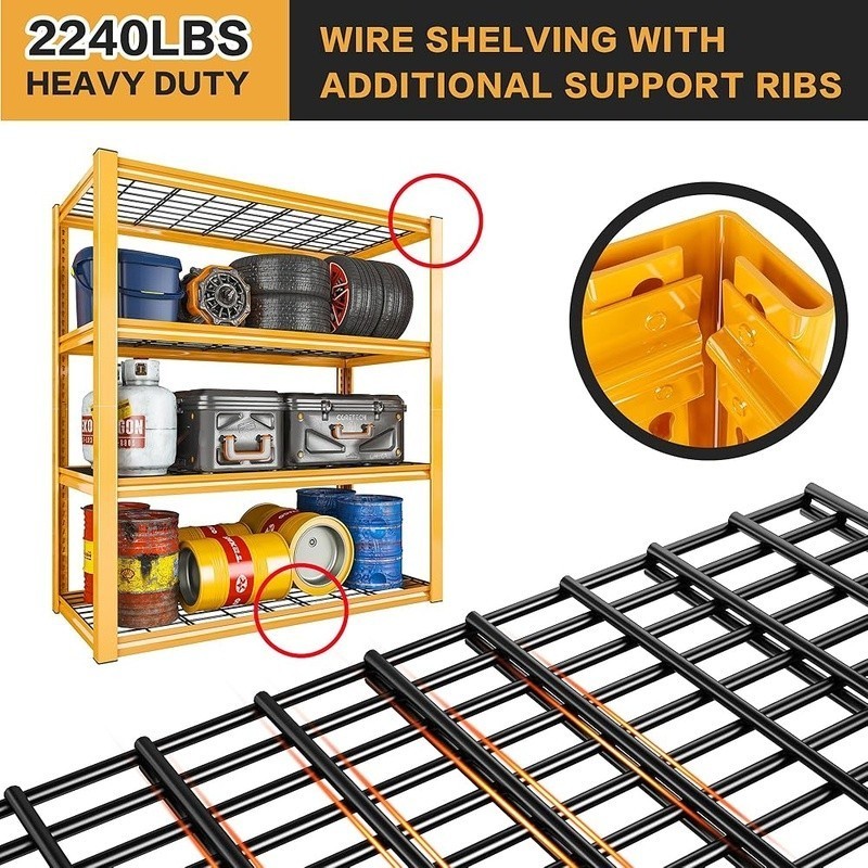 Heavy Duty Metal Shelving 2240LBS Adjustable Easy Assembly Storage Solution New