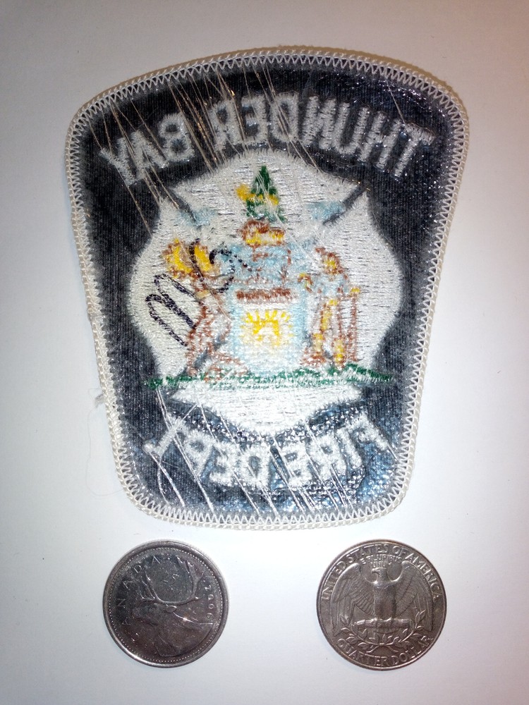 Thunder Bay Fire Department Patch Badge Crest
