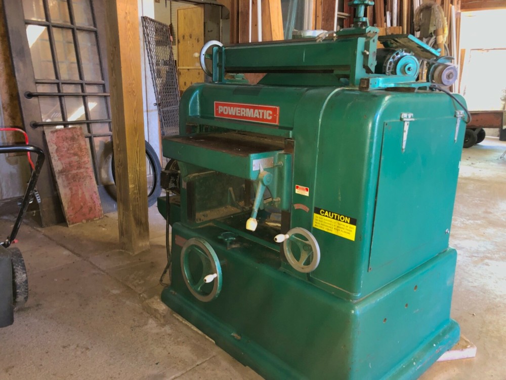 Powermatic 20" planer with sharpener