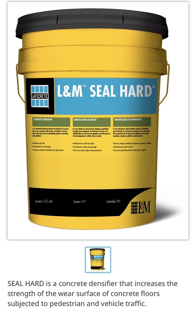 L&M Seal Hard Concrete Densifier.