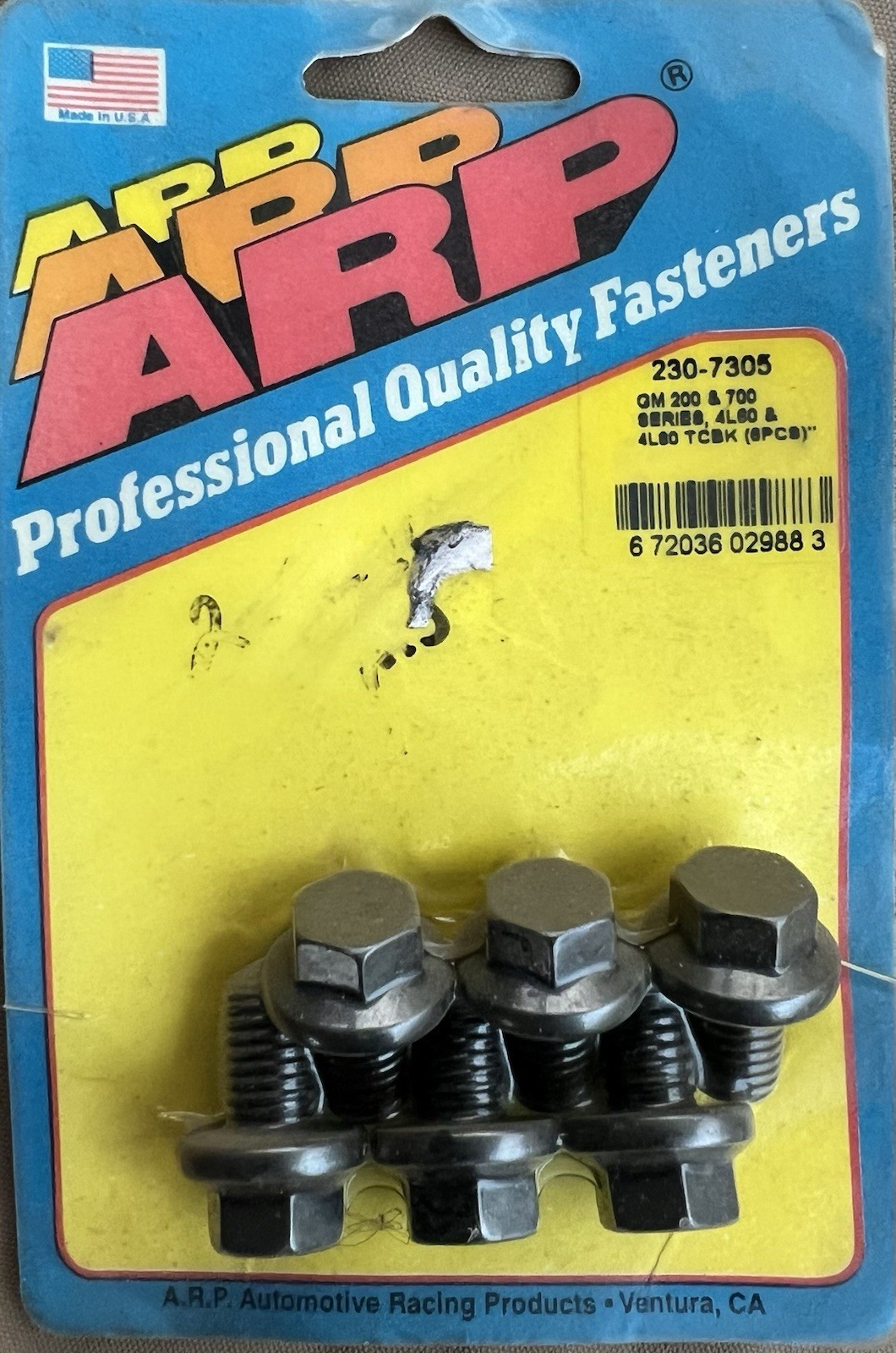 ARP 230-7305 Pro Series Torque Converter Bolt 8 pcs  GM 700R4 4L60 4L60E (NOS)