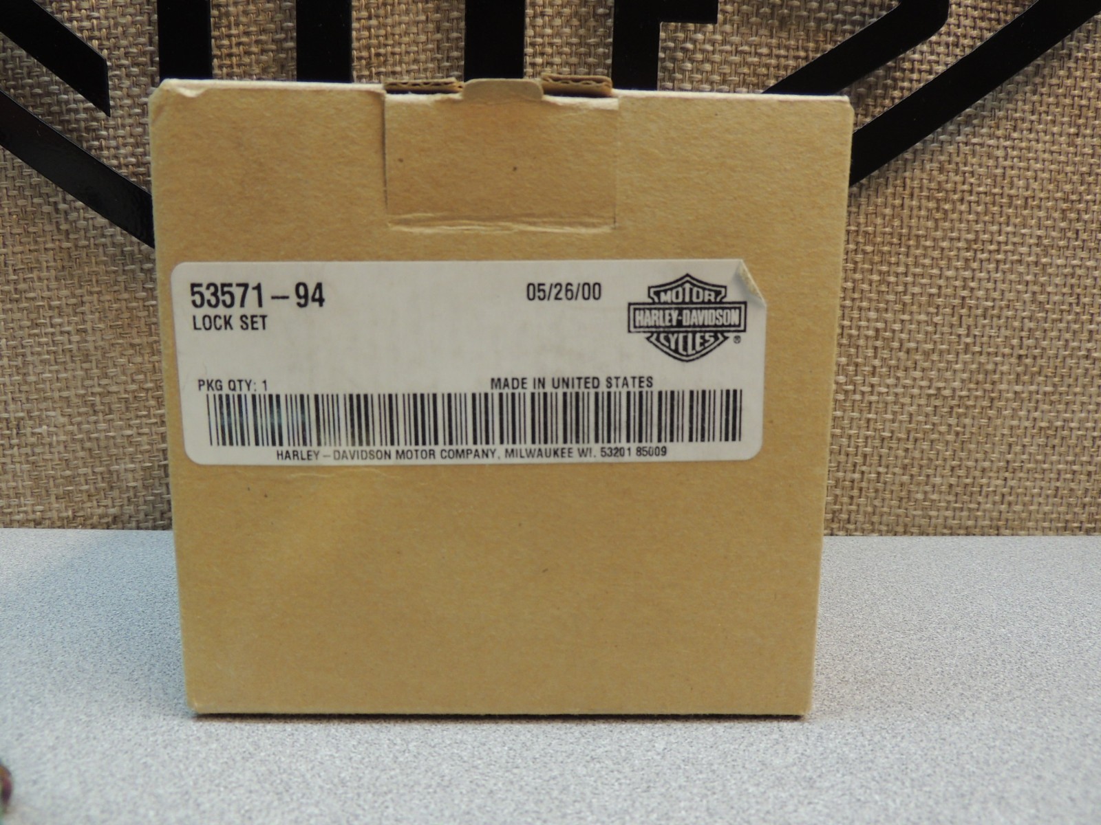 NOS Genuine Harley '94-00 Road King & '02 FLHRSE Complete Bike Keyed Lockset OEM