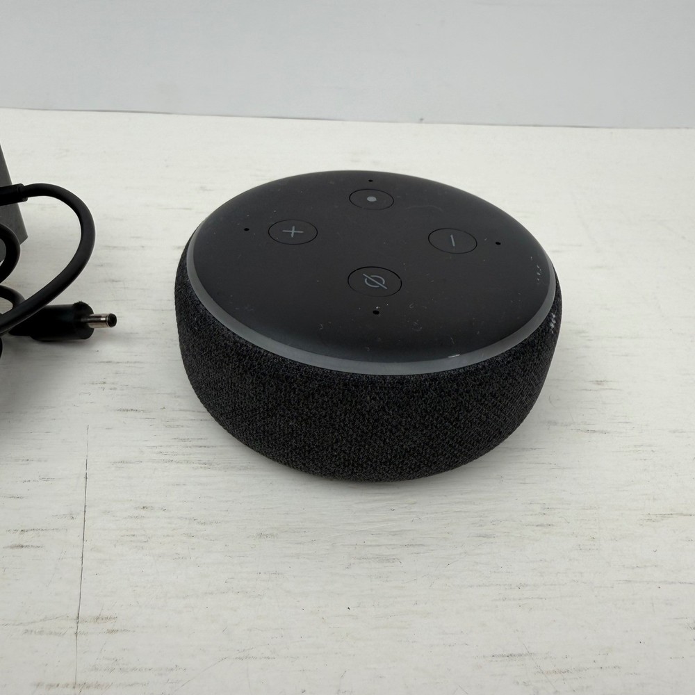 Amazon Echo Dot 3rd Gen Smart Speaker Charcoal C78MP8 with Power Adapter