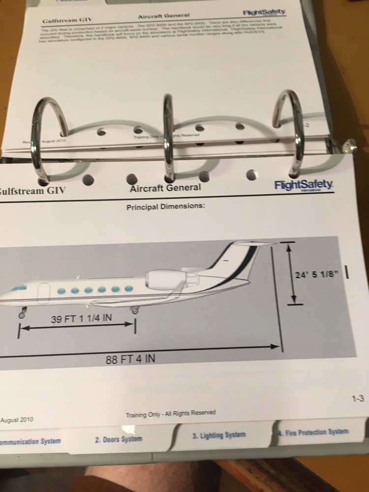 Gulfstream IV Pilot Training Handbook