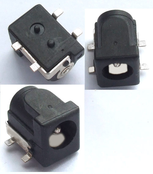 30PCS Copper SMD 4pin 5.5MM x 2.1mm DC Socket 2.1MM DC Plug PCB Panel Mount