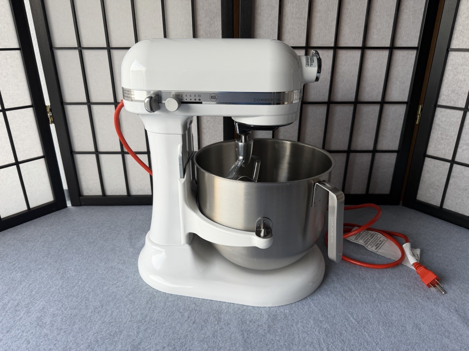 KitchenAid KSM8990WH 8-Quart Commercial Bowl-Lift Stand Mixer